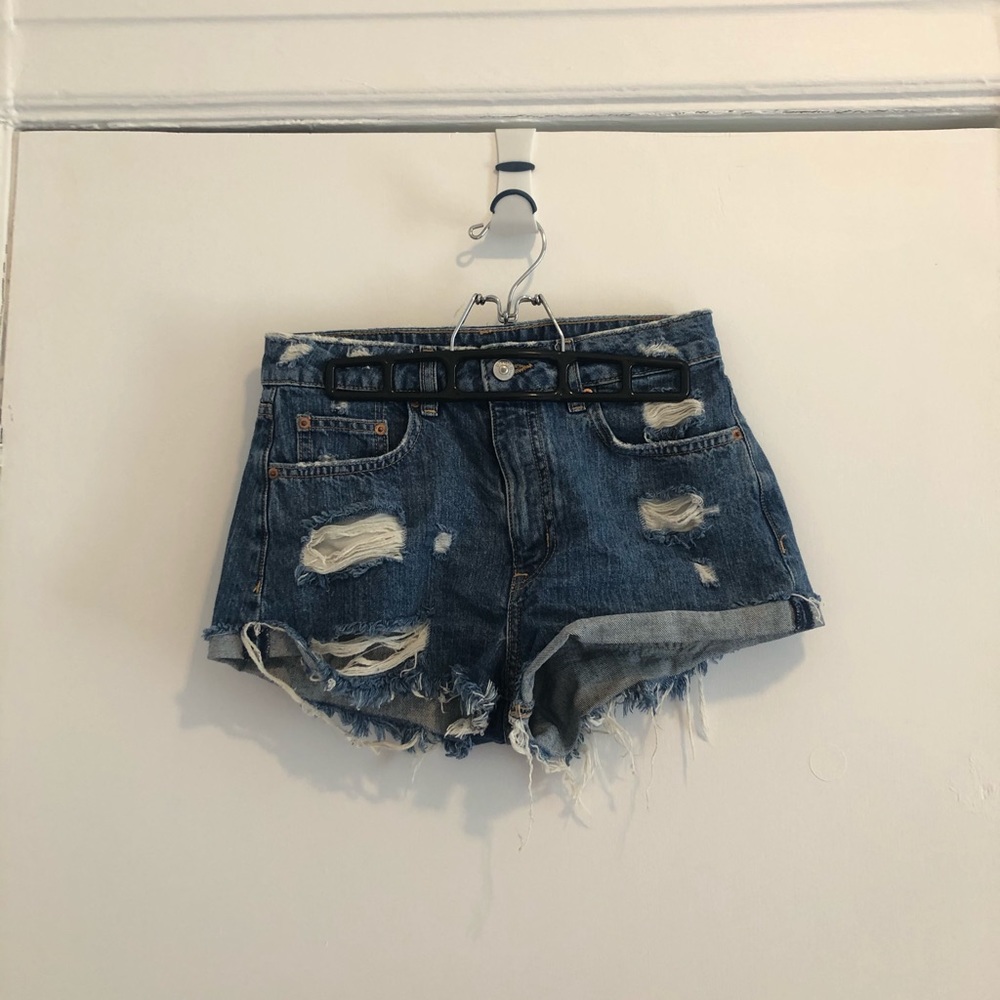 Denim shorts